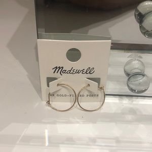 Madewell Delicate Gold Hoop Earrings